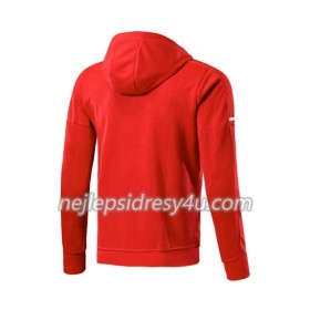 FC Bayern Mnichov Tréninkový Bunda Kapucí 2017-18 Červená